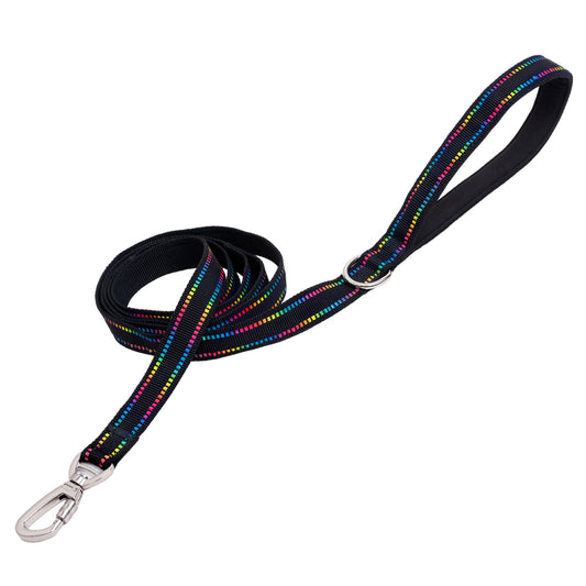 Rainbow Reflective Dog Leash - 1.8 Meters