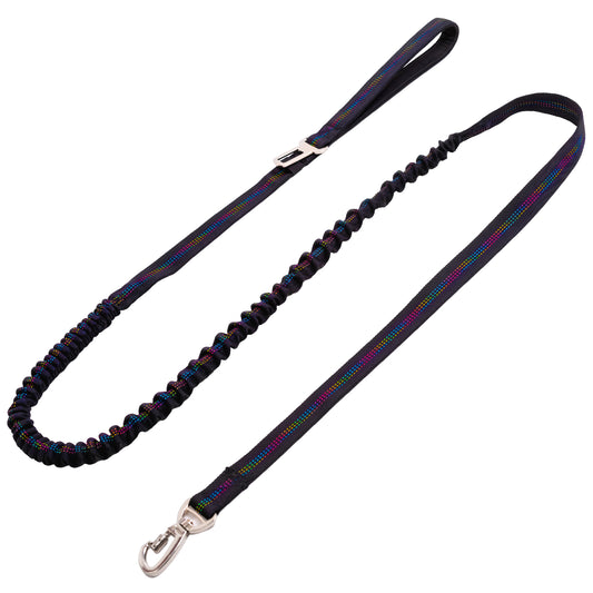 Reflective Rainbow Dog Elastic Anti-Burst Leash - 2 Meters