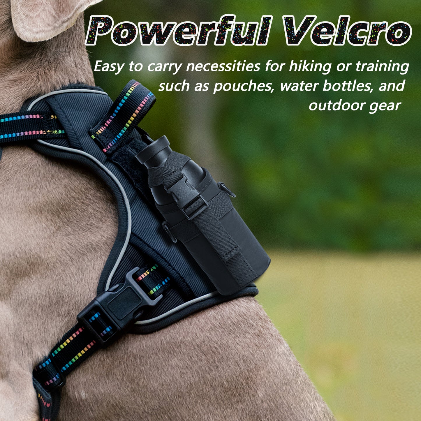 Rainbow Reflective Dog Tactical Harness